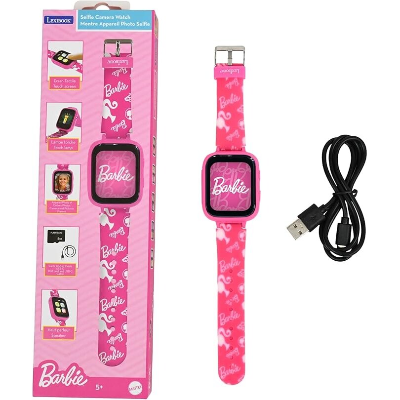 Smartwatch Barbie DMW070BB Camera Foto Card Memorie 8GB Inclus Varsta 5 Ani+ Roz