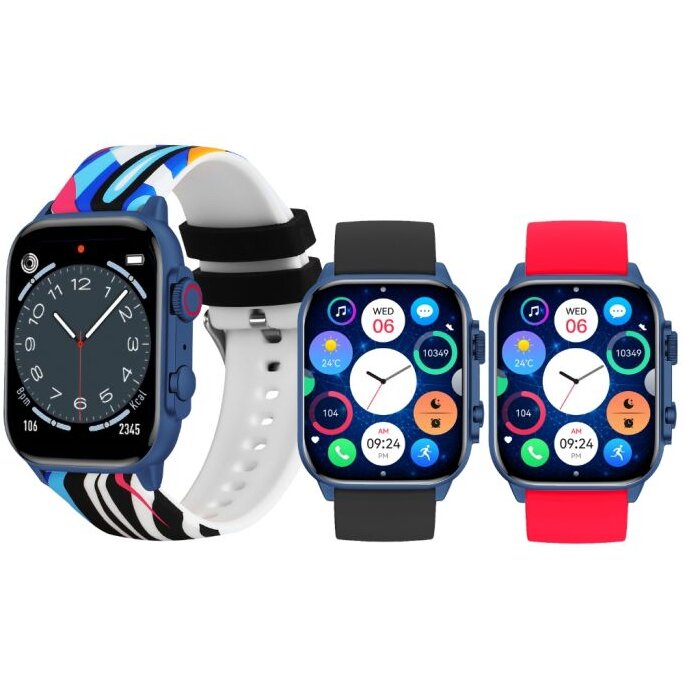 Smartwatch T-FIT 458 A Ecran AMOLED Puls Tensiune Apelare prin Bluetooth IP68 Albastru