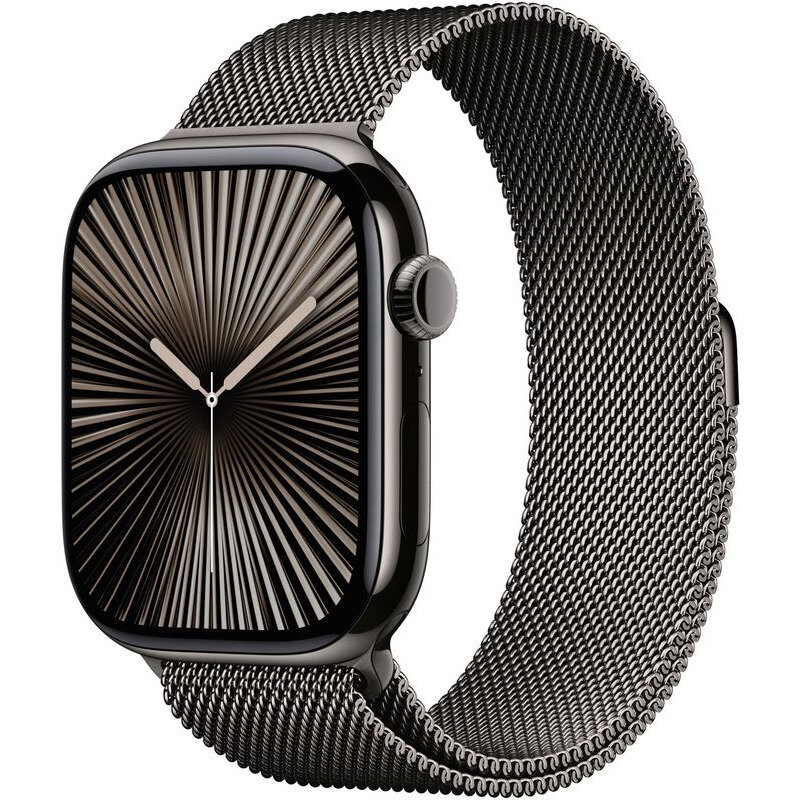 Smartwatch Watch S10 Cellular 46mm Slate Titanium Case Slate Milanese Loop - M/L