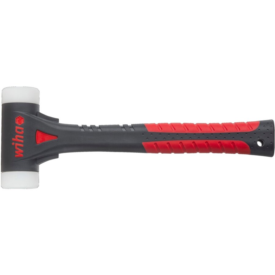 soft-face hammer FibreBuzz recoil-free, very hard (black/red, 40mm)