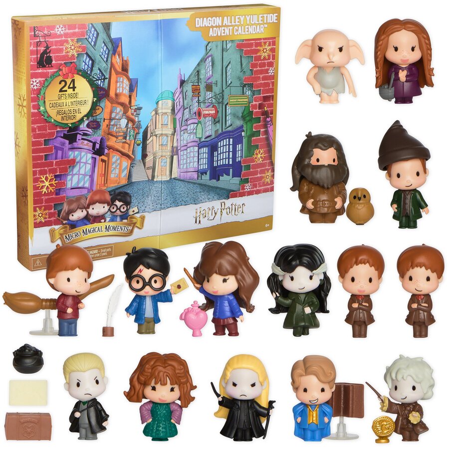 Spin Master Wizarding World Harry Potter Christmas in Diagon Alley Advent Calendar, Toy Figure