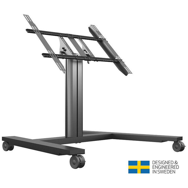 Stand TV Mobil pe Roti MB-6812 Diagonala 32-55inch 60kg Negru