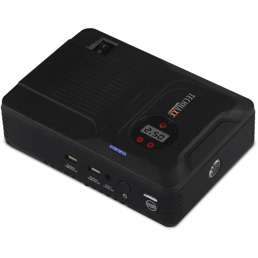 Starter Auto Multifunctional TX-219 14000mAh 600A Compresor / Power Bank / Lanterna USB-A Negru
