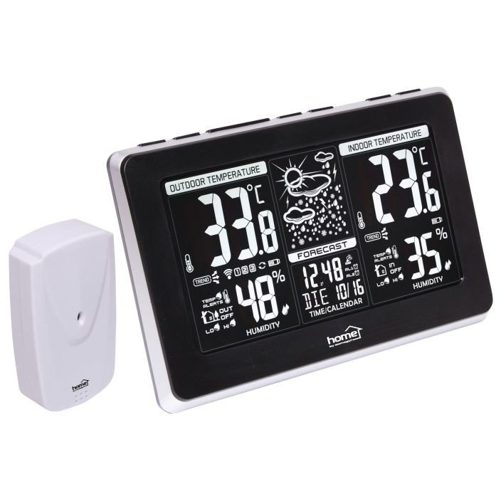 Statie meteo Emitator extern Afisaj LCD Ceas calendar Interior/Exterior
