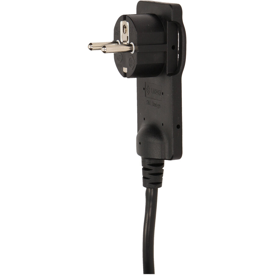 Stecher Extra Slim Cu Maner ORNO OR-AE-1312/B 250V Cablu 1.5M Negru