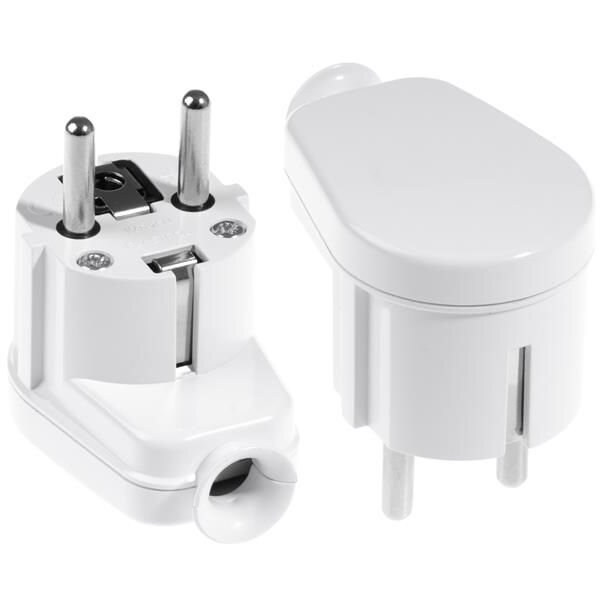 Stecher Shuko cu Iesire Laterala WT-16U Alb