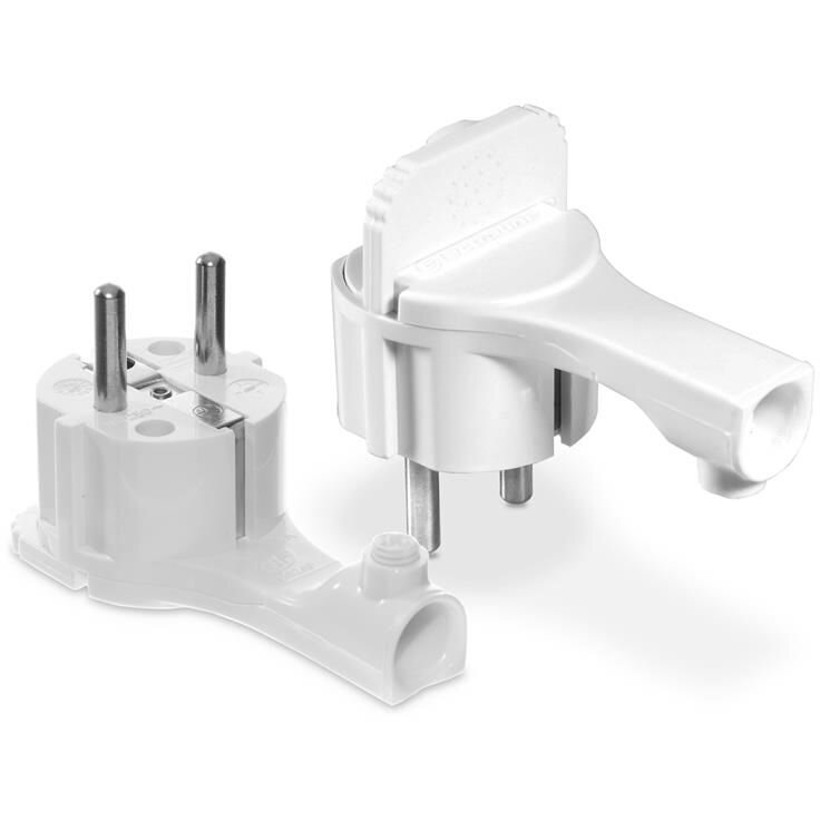 Stecher Shuko cu Iesire Laterala WT-16UP cu Prindere Alb