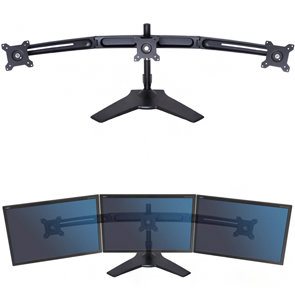 Suport 3 monitoare 15 - 24 inch Black
