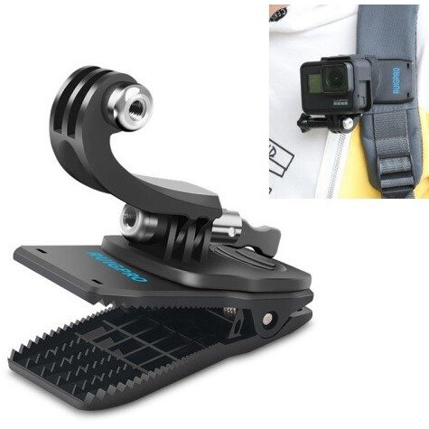 Suport cu Clema RUIGPRO 360° (DCA6908) pentru Go Pro Negru