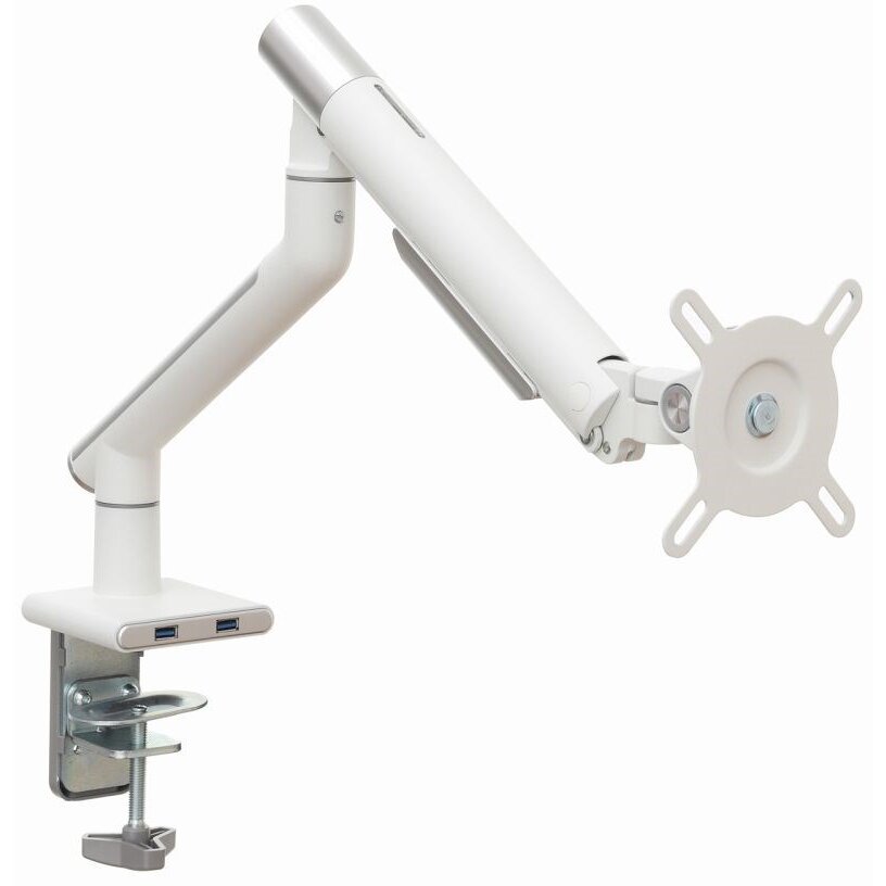 Suport Monitor LED/LCD 17-32inch ART L-19GD Gas Assistance 2-9 kg 2x USB 3.0 Alb