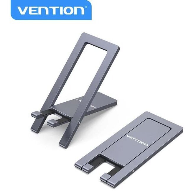 Suport SmartPhone Pentru Birou Aliaj De Aluminiu Unghi Reglabil Gri