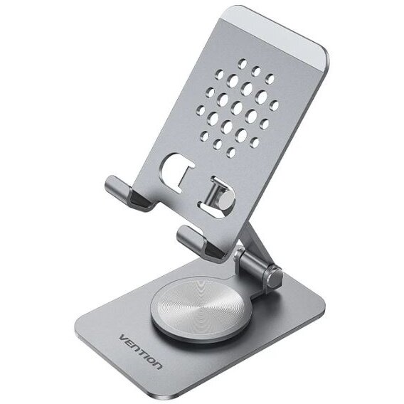 Suport SmartPhone Pentru Birou Aliaj De Aluminiu Unghi Reglabil Gri