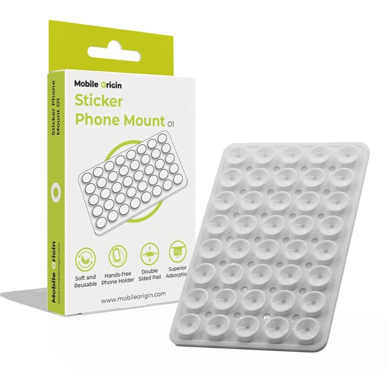Suport Sticker Mount O1, Clear White