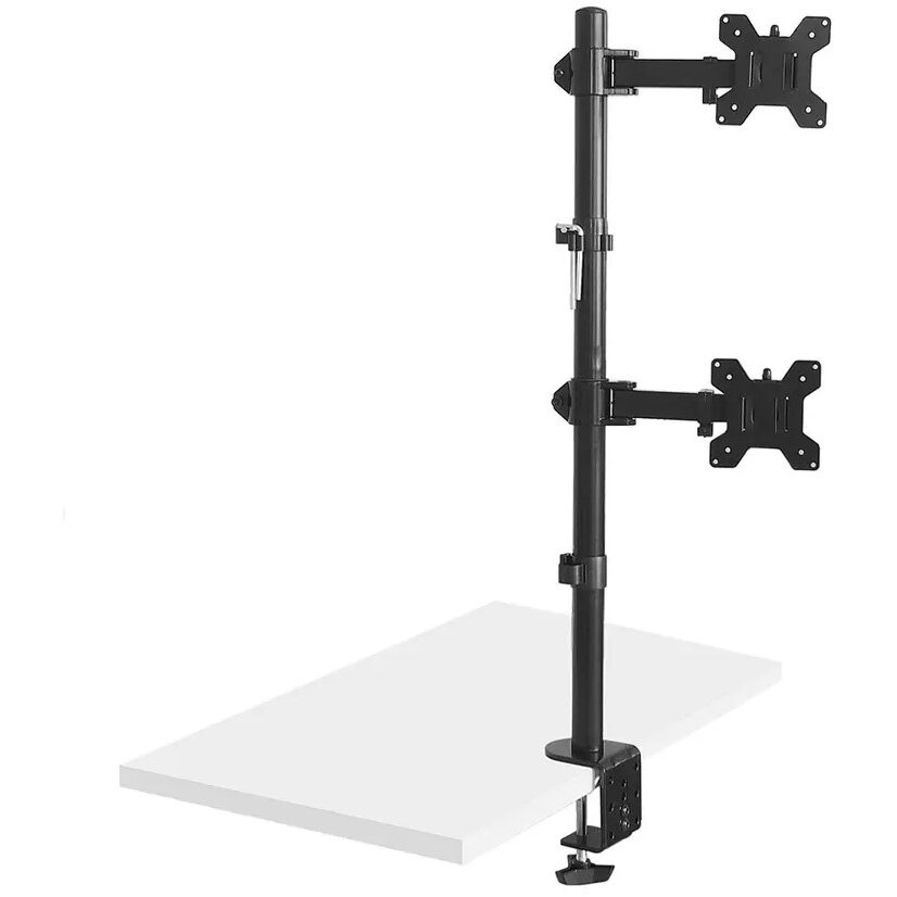 Suport TV MC-967 Double Vertical VESA 100x100 13-27inch 2x 9kg Negru