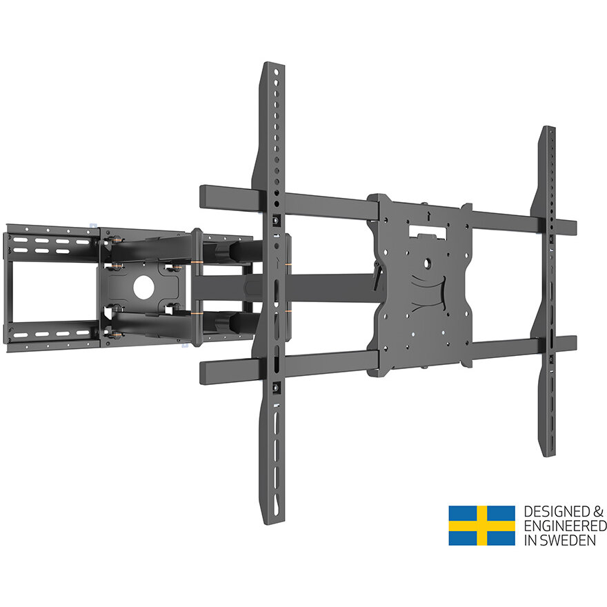 Suport TV Perete Cu Brat Lung 65-110 Max 125kg Negru