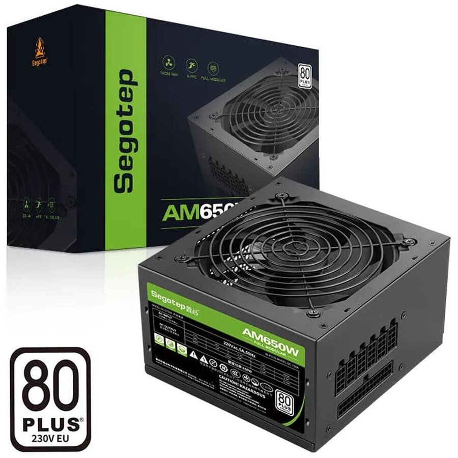 Sursa PC AM650 650W Full Modulara Certificare 80 Plus Negru