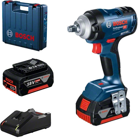 Surubelnita Cu Impact Brushless GDS 18V-400 (solo)   Li-Ion 400Nm Fara Acumulator In Set + Valiza Albastru