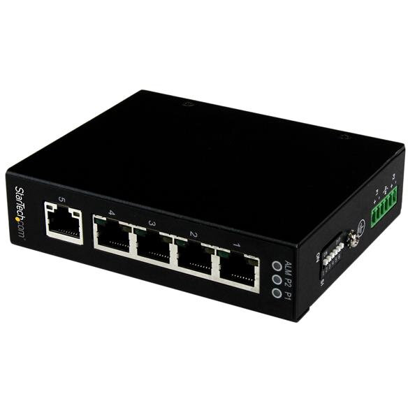 Switch 5 Pt Industrial Gigabit Network Negru