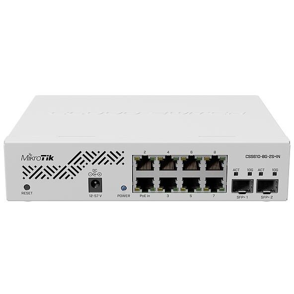 Switch CSS610-8G-2S+IN network Gigabit Ethernet (10/100/1000) Power over Ethernet (PoE) White