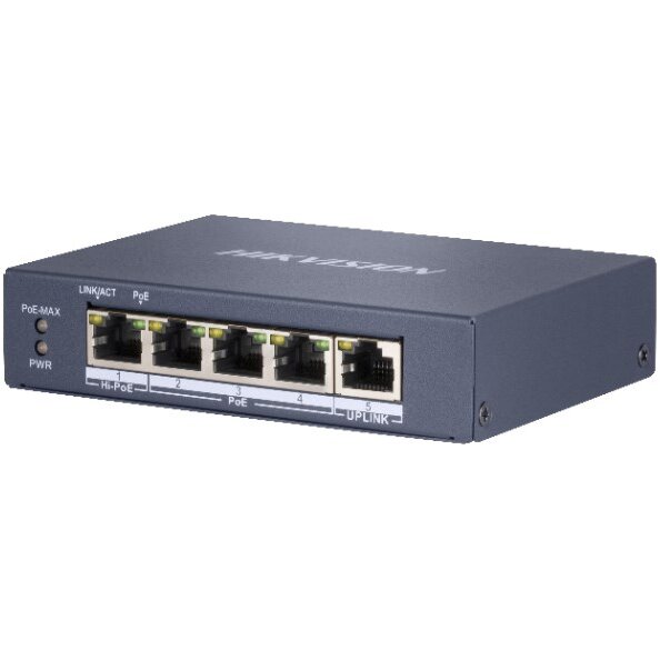 Switch DS-3E0505HP-E Non-managed Gigabit Ethernet (10/100/1000) PoE Blue