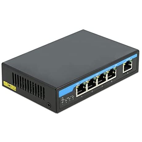 Switch Giga Ethernet Switch 4P PoE + 1RJ45 Negru
