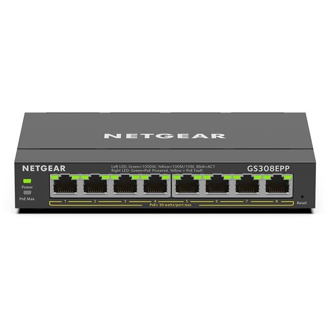 Switch Gigabit Ethernet (PoE) Black