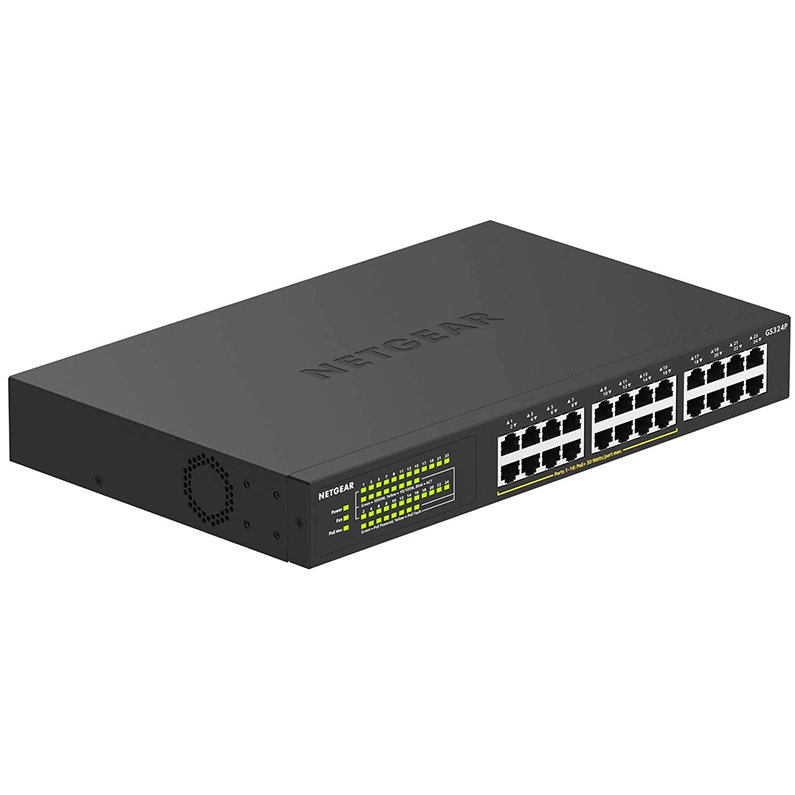 Switch GS324P-100EUS 24-Port 16xPoE+ 190W Gigabit UnMaged Desktop Rack Metal
