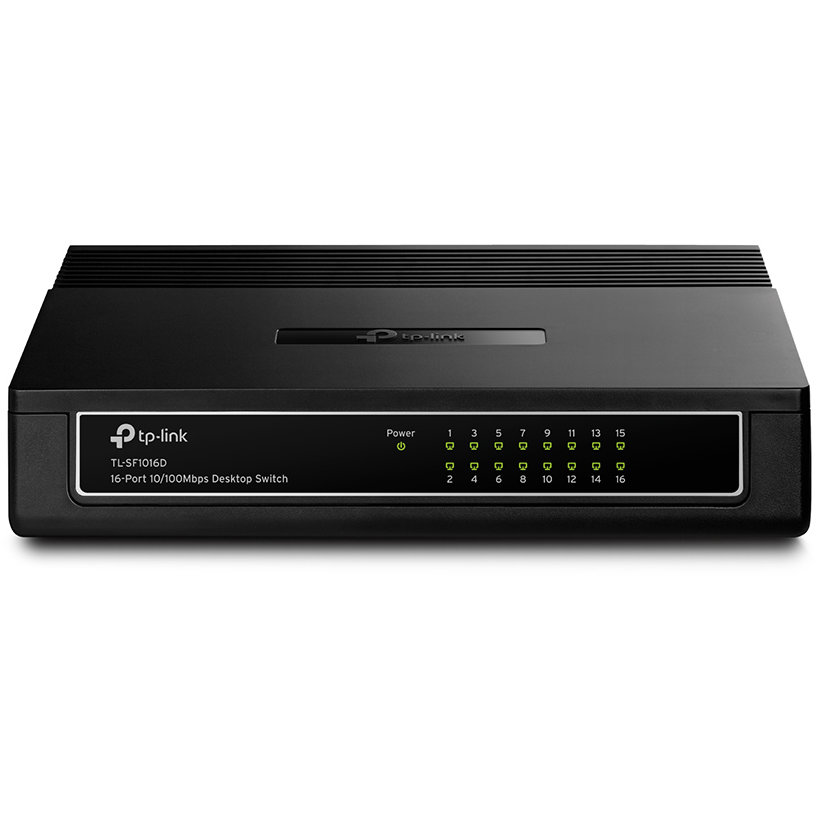 Switch SF1016D 16 porturi 10/100Mbps  Auto MDI / MDIX Negru