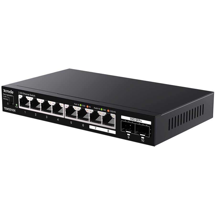 Switch TEM2010X 2.5G Ethernet (100/1000/2500) Desktop Negru