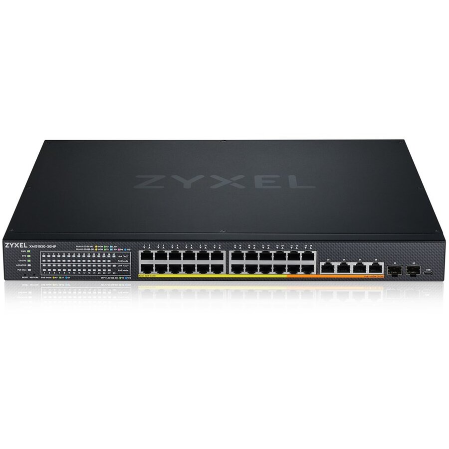 Switch XMG1930-30HP Managed L3 2.5G Ethernet (100/1000/2500) Power over Ethernet (PoE) 1U Negru
