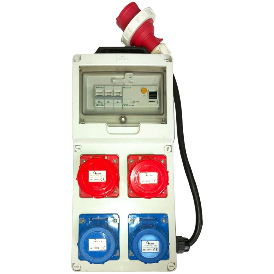 Tablou Organizare Electrica DIX-380/2/2P 4L T2x16A+M2x16A 9kW