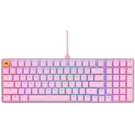 Tastatura Gaming RGB GMMK 2 Full-Size Fox Linear Switches USB-C US Layout Roz