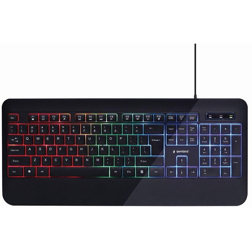Tastatura KB-UML-03 Slim RGB Negru