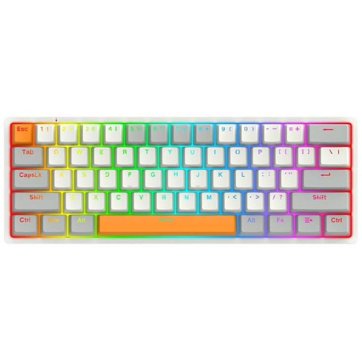 Tastatura Mecanica Gaming Akali RGB Red Switch Gri