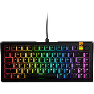 Tastatura Mecanica GMMK 3 HE 75% Prebuilt USB-C Fox HE Switches US Layout 81 Taste Negru