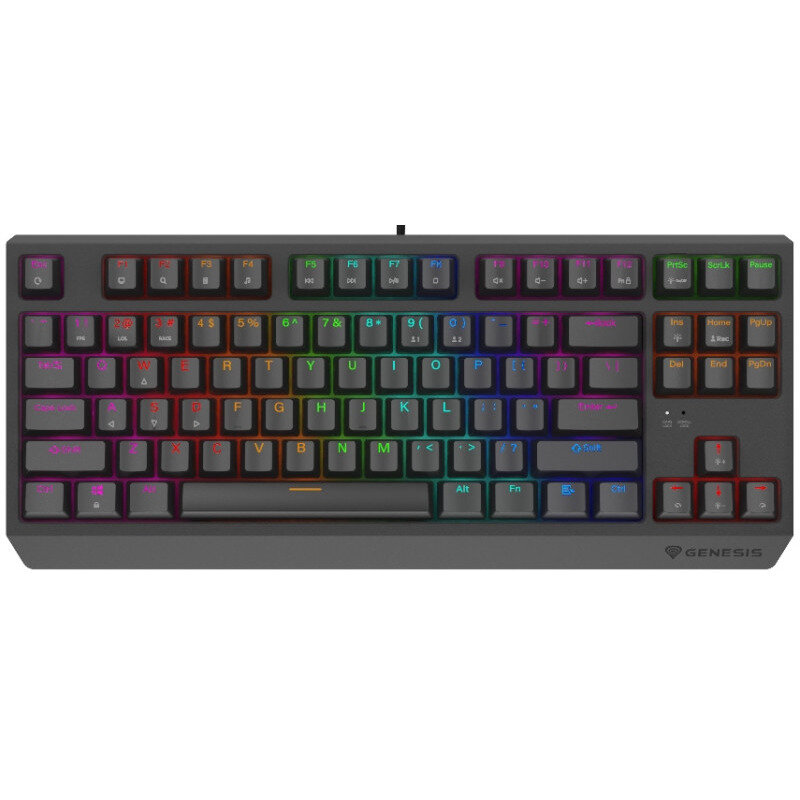 Tastatura THOR 230 TKL RGB Outemu Brown Switch Gaming  Mecanica Negru