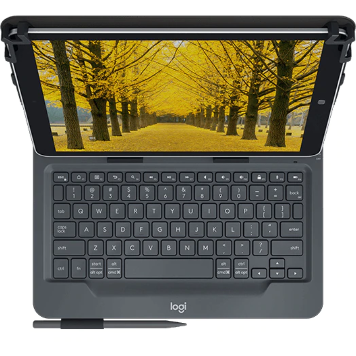 Tastatura Universal Folio Apple Android Windows 9-10inch US Negru