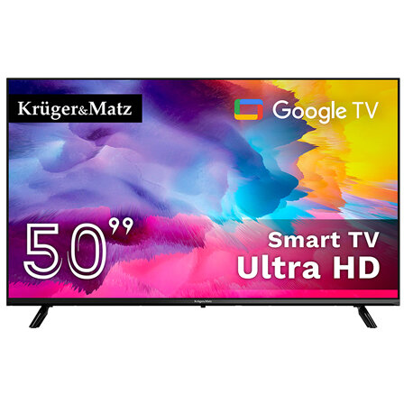 Televizor LED KM0250UHD-SA Smart Ultra HD GoogleTV 50Inch 60Hz 8Ms Negru