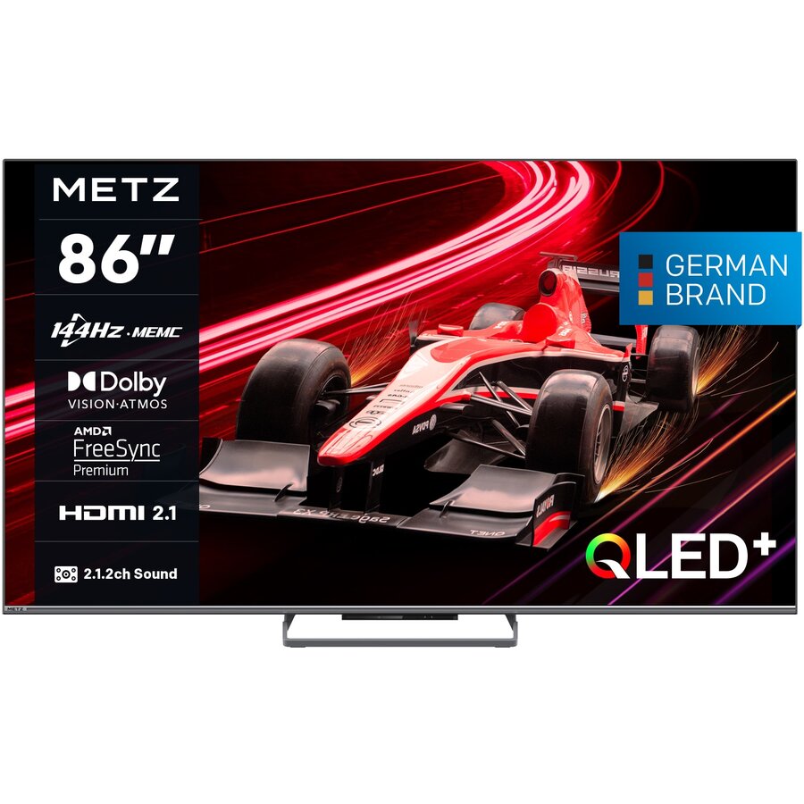Televizor QLED 86MQE8000 217cm 86inch Gaming TV Smart Google TV 4K Ultra HD 144Hz Clasa F Model 2024 Negru