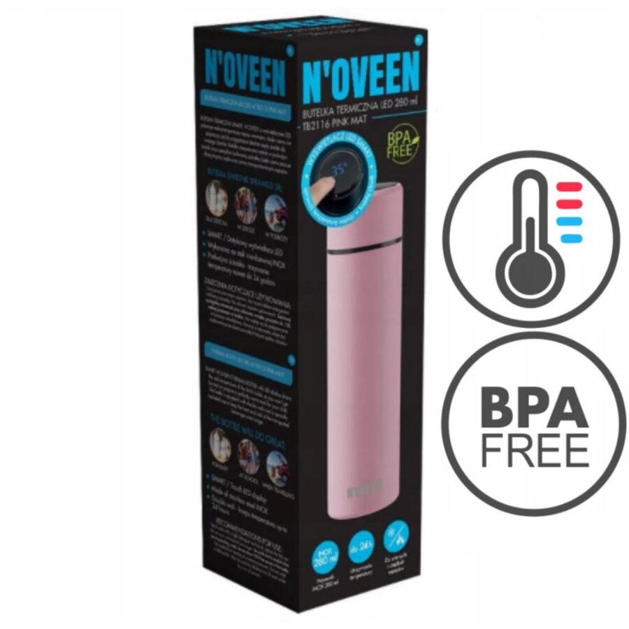 Termos LED 280ml TB2116 Pink Mat