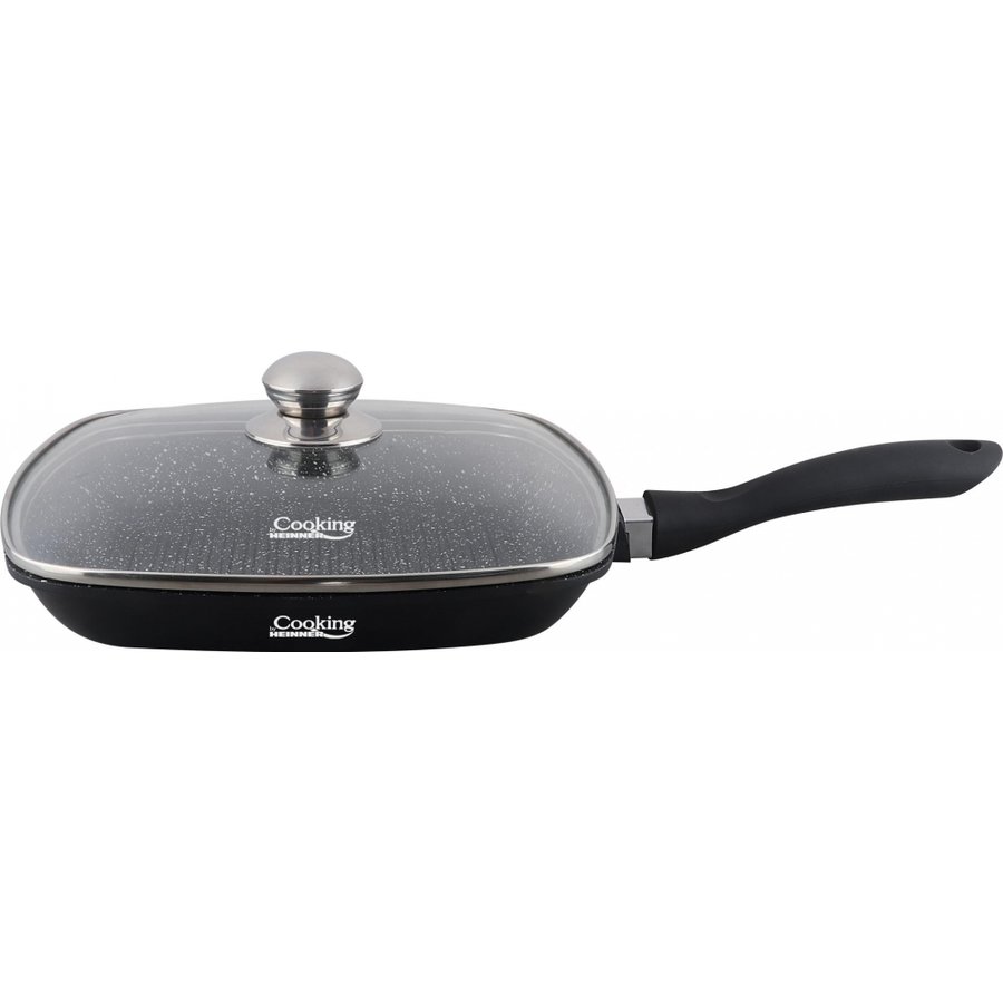 Tigaie Grill + Capac 28 x 4.5cm Dark Line