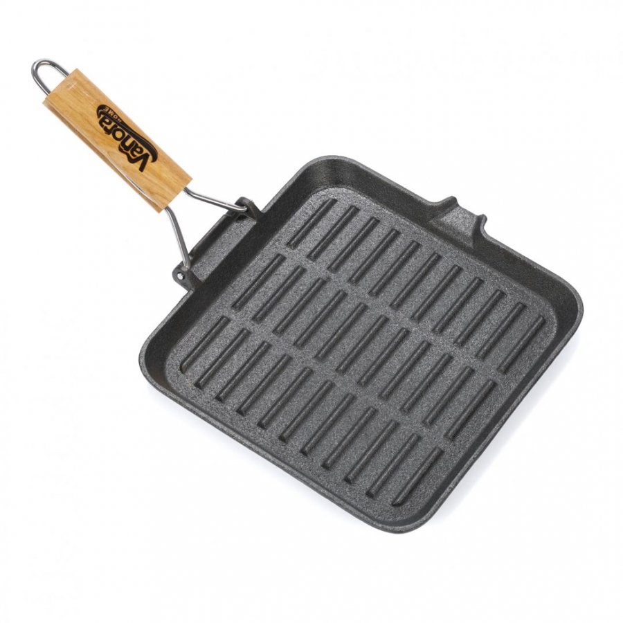 Tigaie Grill Fonta 23x2 cm Black