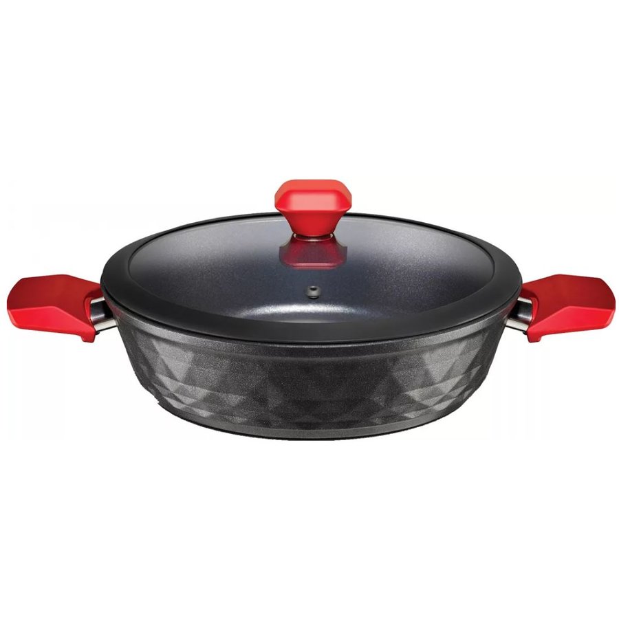 Tigaie Saute Pyramis Red Diamond Oslash Ø30cm Negru/Rosu