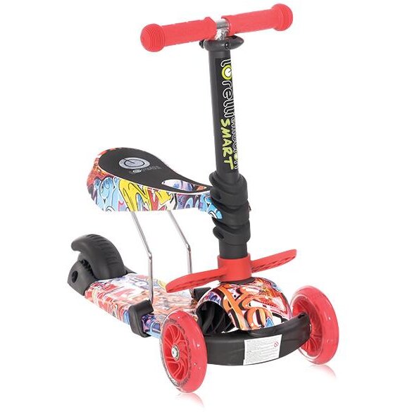 Trotineta Pentru Copii Smart Red Black