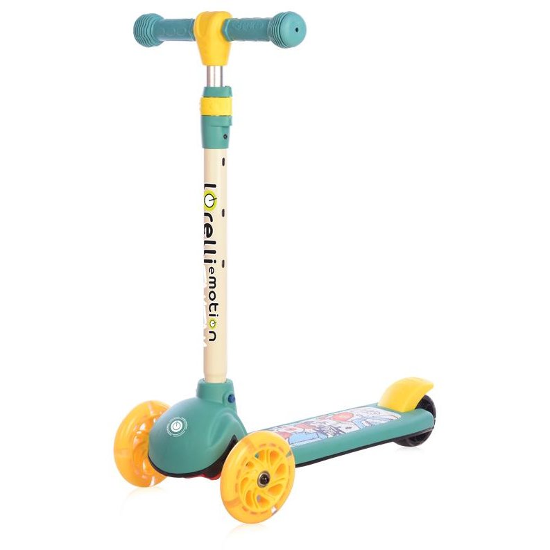 Trotineta pentru Copii Tamtam 3 Ani+ Roti cu Lumini Green