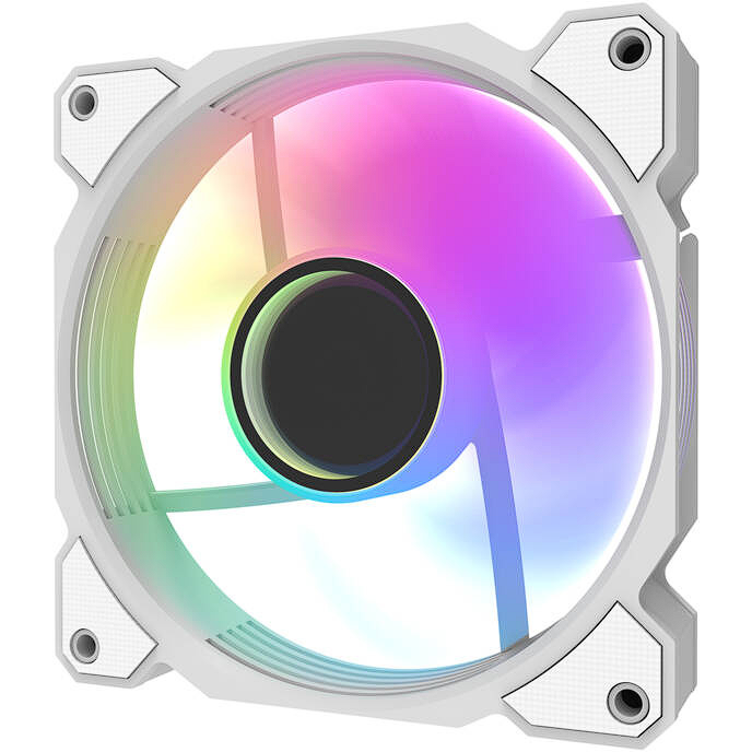 Ventilator Carcasa DR08 5in1  ARGB  30dBA 59.1CFM  1600RPM 	Alb