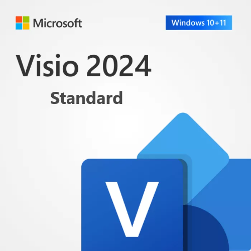 Visio Standard 2024 All Languages Online Product Key License 1 License Downloadable Click to Run ESD NR