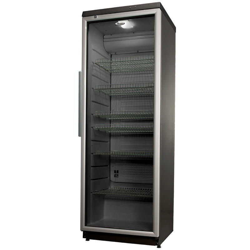 Vitrina Frigorifica Profesionala ADN 221S 455L 1 Usa Sticla Rama Aluminiu 5 Rafturi H 202.5CM Clasa D Argintiu