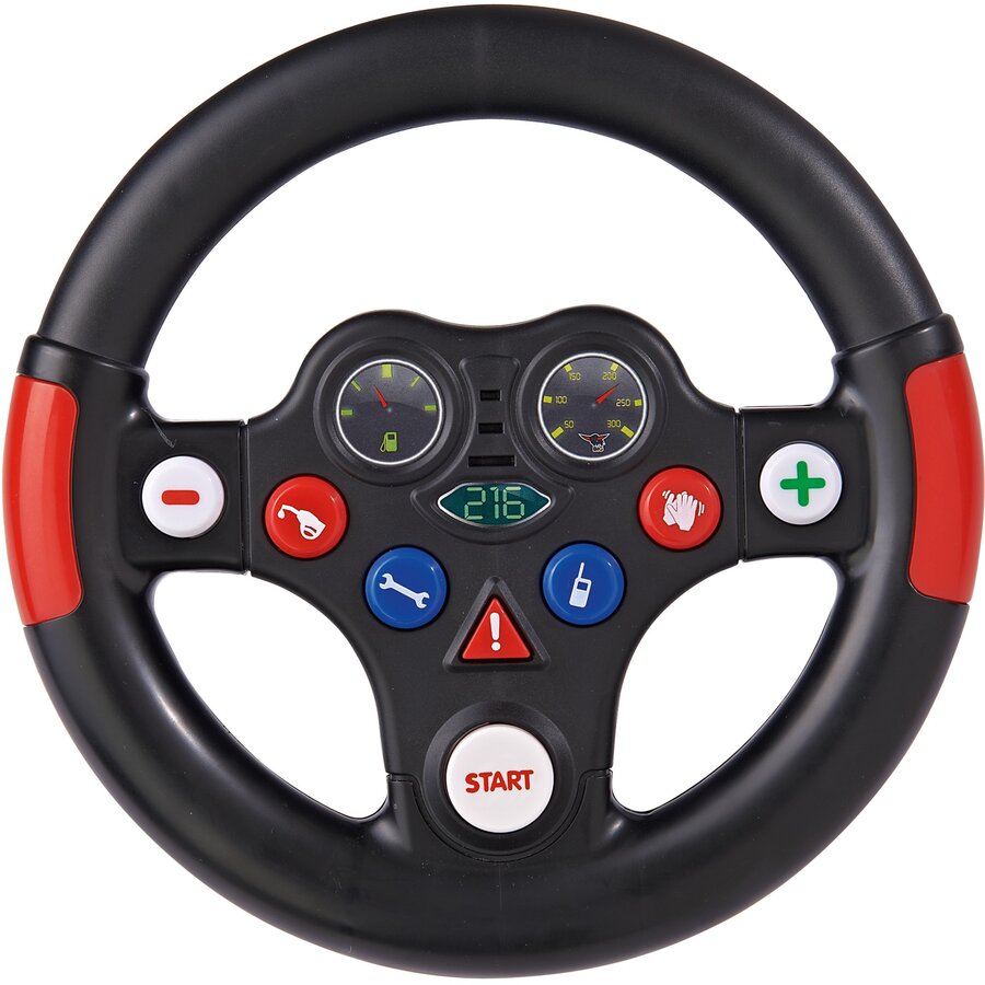 Volan De Schimb Racing Sound Wheel +12luni Negru/Rosu