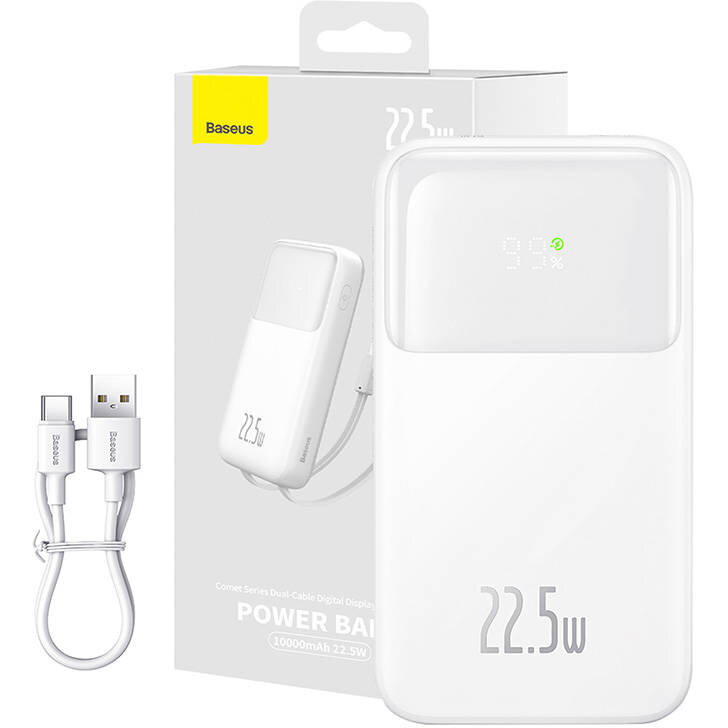  Baterie Externa Comet 10000mAh, 22.5W (white)